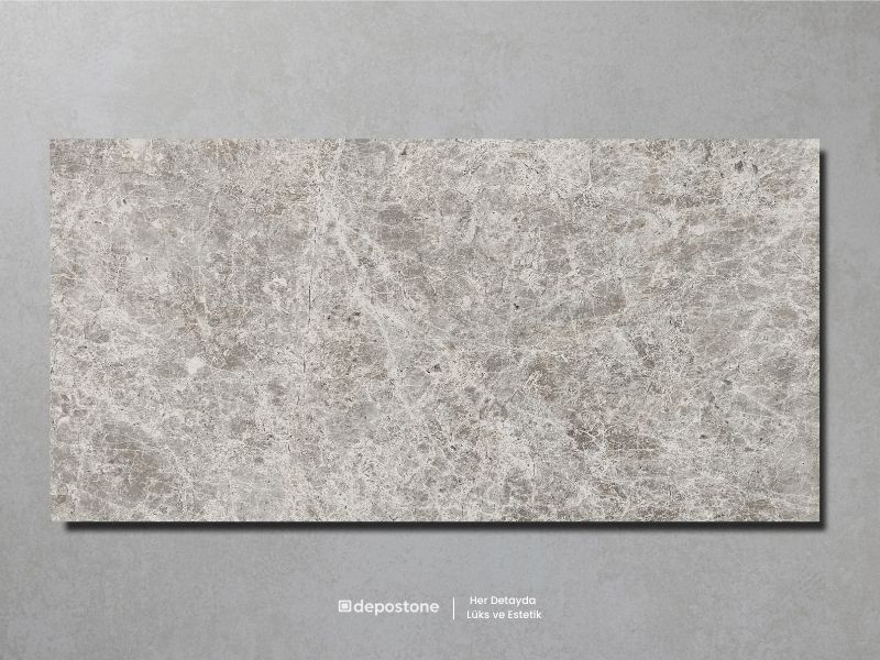 Galaxy Grey Marble: Stunning grey tile with white and dark veining, perfect for modern interior flooring.