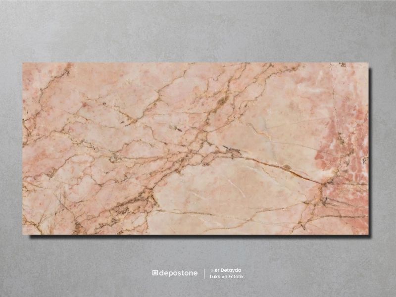 Rosa Fantastic marble tile 30x60cm with rose tones