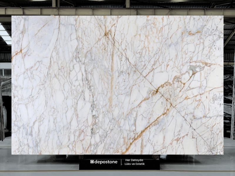 Arabescato Gold Marble Slab